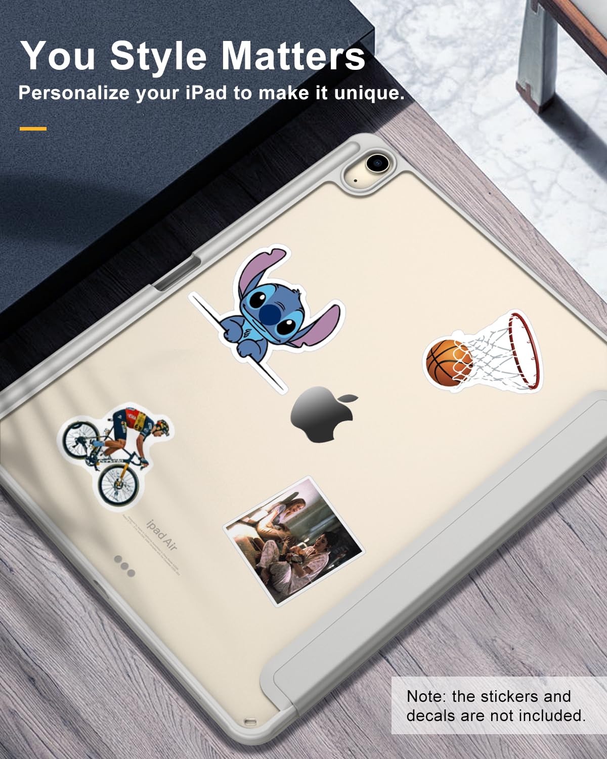Foto 5 | Funda Timovo Para Ipad Air De 13 Pulgadas Con Soporte Para Lápices  Color Gris Claro - Venta Internacional.