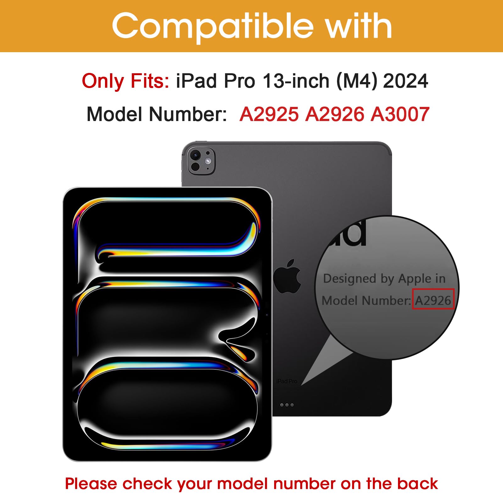 Foto 3 pulgar | Funda Procase Para Ipad Pro 13 (m4) 2024 Con Funda Inteligente Negra - Venta Internacional.