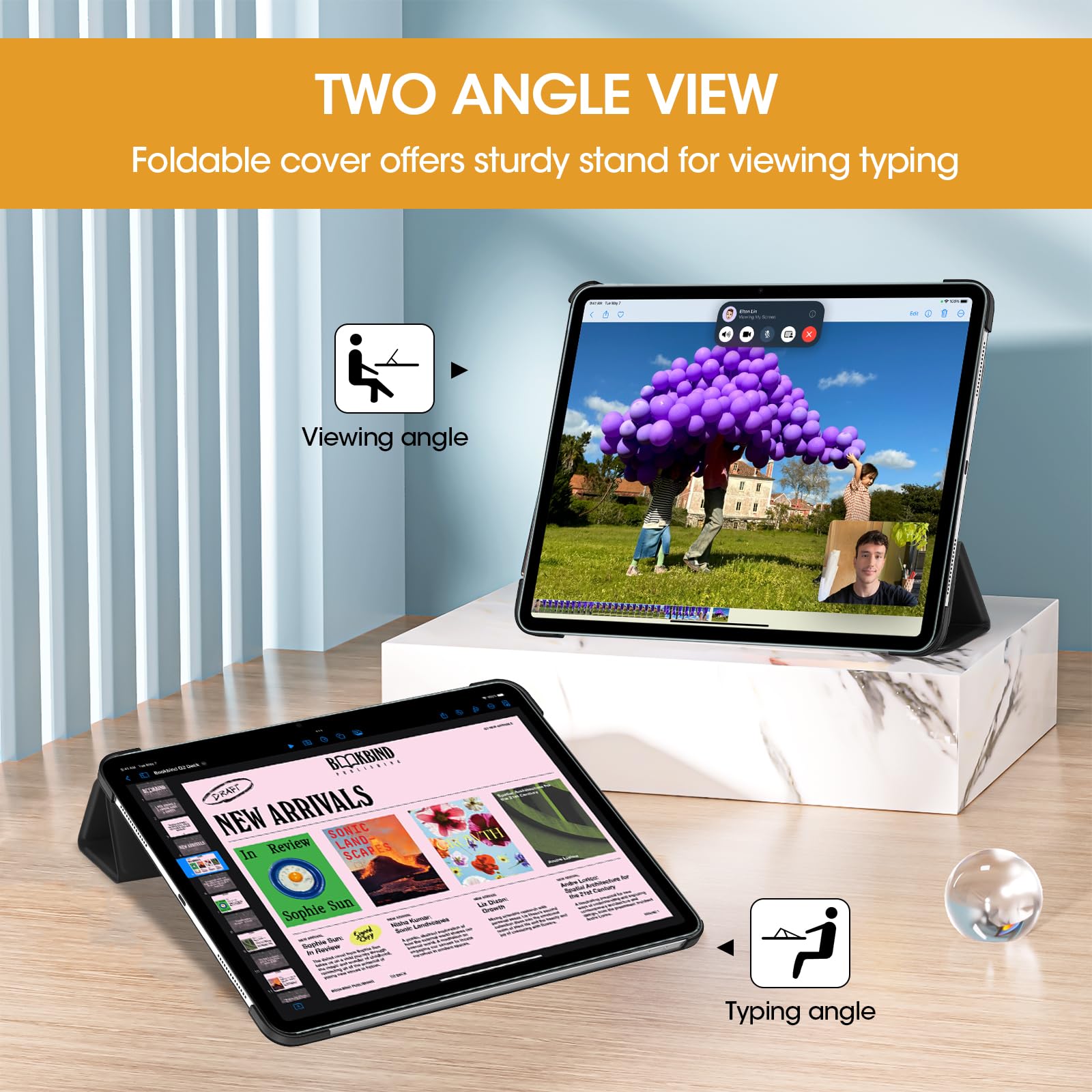 Foto 6 pulgar | Funda Procase Para Ipad Pro 13 (m4) 2024 Con Funda Inteligente Negra - Venta Internacional.