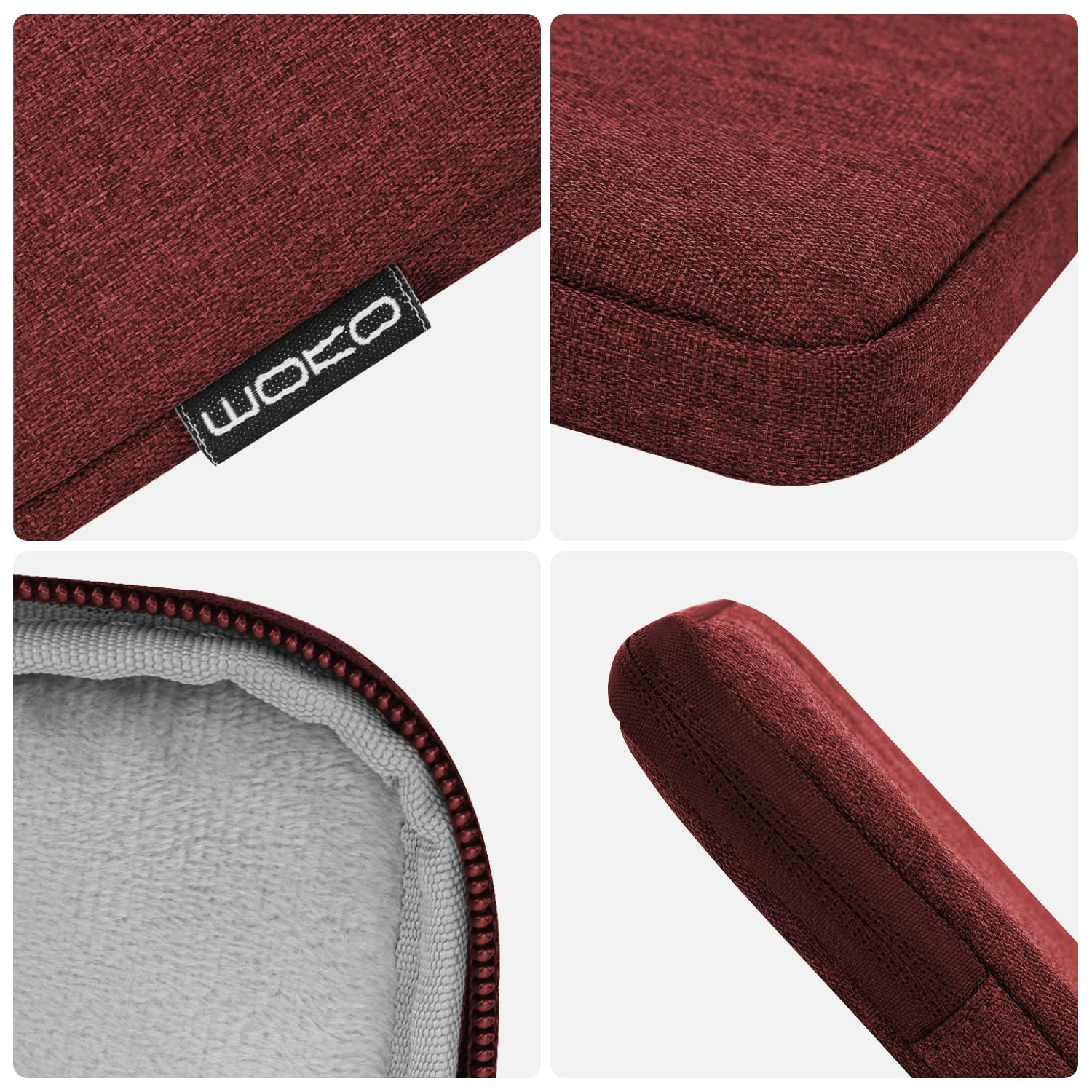 Foto 7 pulgar | Funda Para Tableta Moko De 9 A 11 Pulgadas Para Ipad Air/pro/gen  Color Rojo Vino - Venta Internacional.