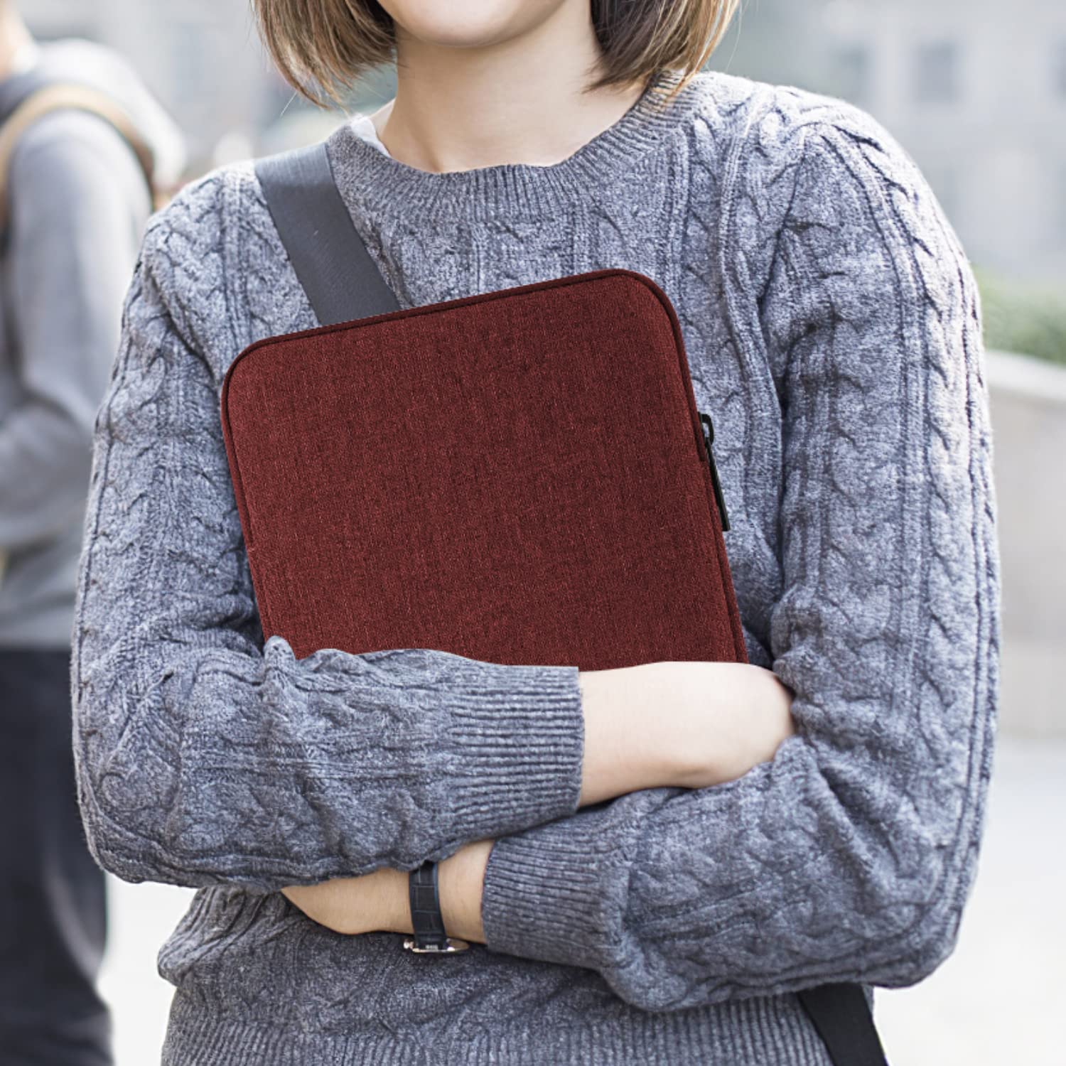 Foto 7 | Funda Para Tableta Moko De 9 A 11 Pulgadas Para Ipad Air/pro/gen  Color Rojo Vino - Venta Internacional.