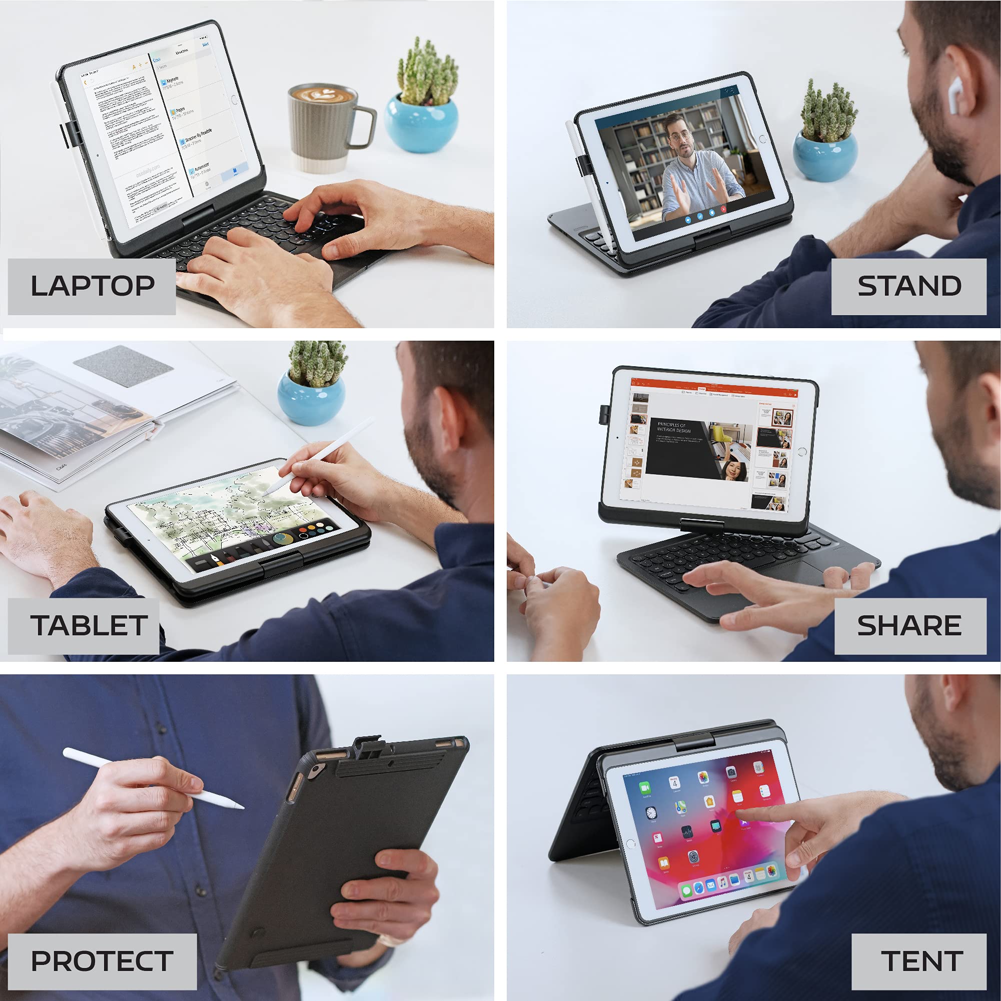 Foto 7 pulgar | Funda Con Teclado Mobee Para Ipad Pro De 9 7 Pulgadas De Sexta Y Quinta Generación - Venta Internacional.