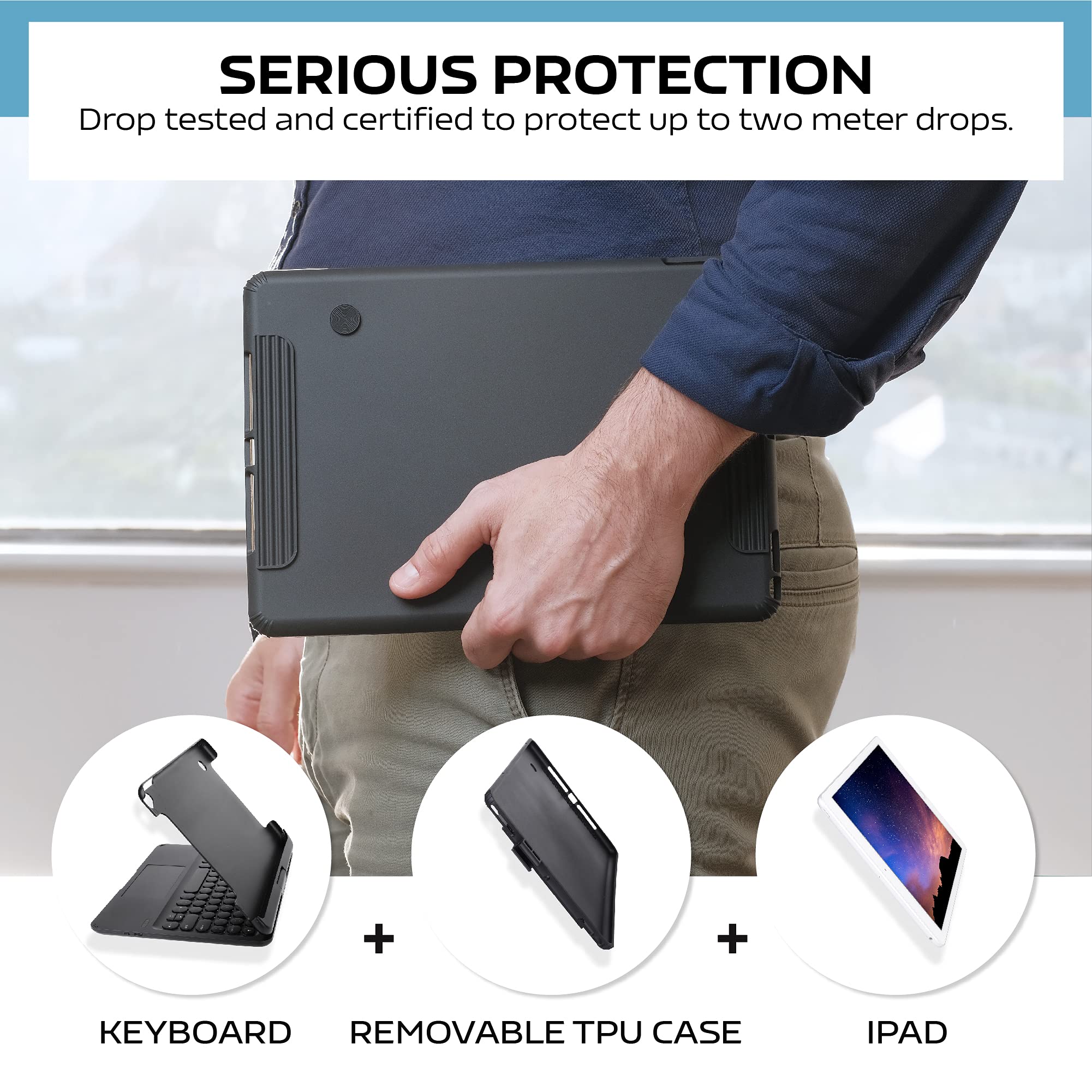 Foto 8 pulgar | Funda Con Teclado Mobee Para Ipad Pro De 9 7 Pulgadas De Sexta Y Quinta Generación - Venta Internacional.