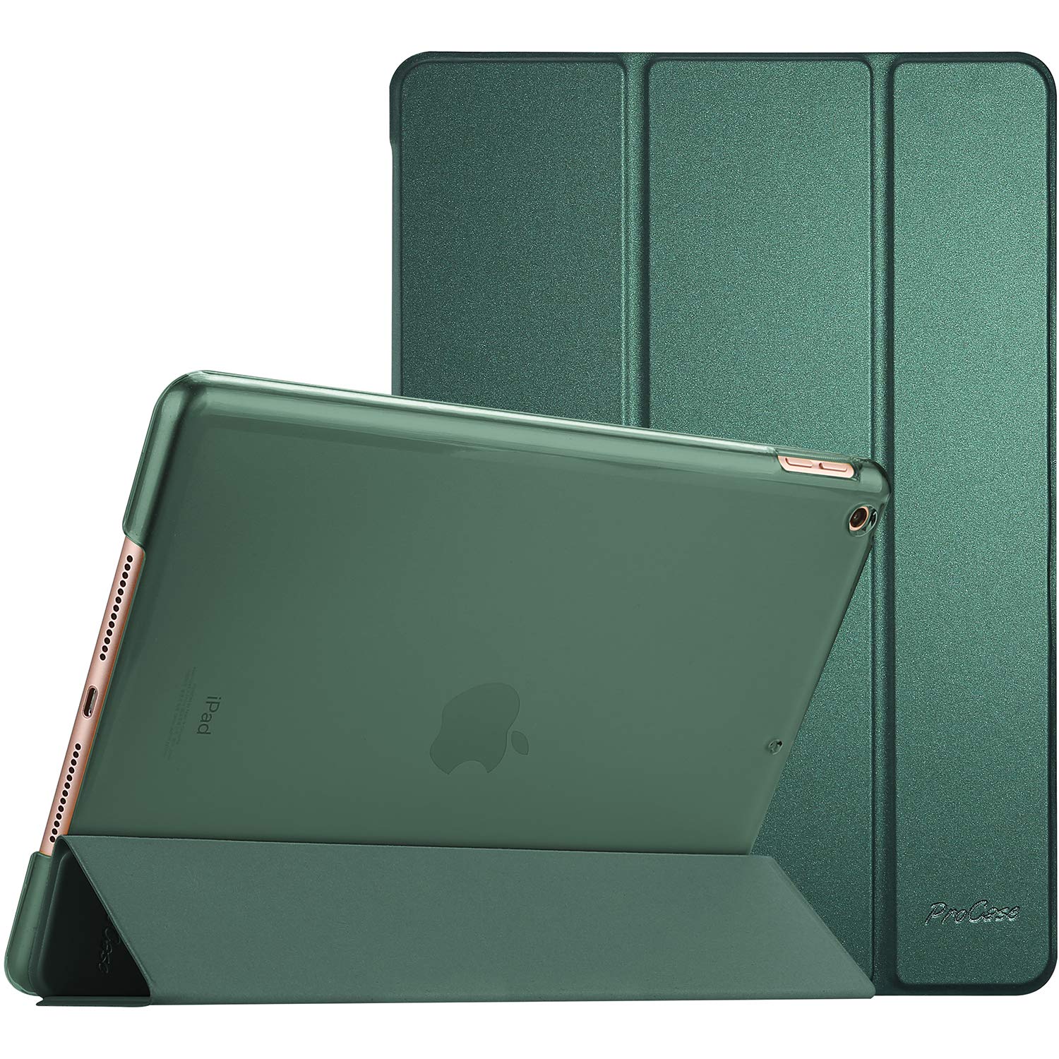 Funda Procase Para Ipad De 9ª  8ª Y 7ª Generación De 10 2 Pulgadas  Color Verde Oscuro - Venta Internacional.