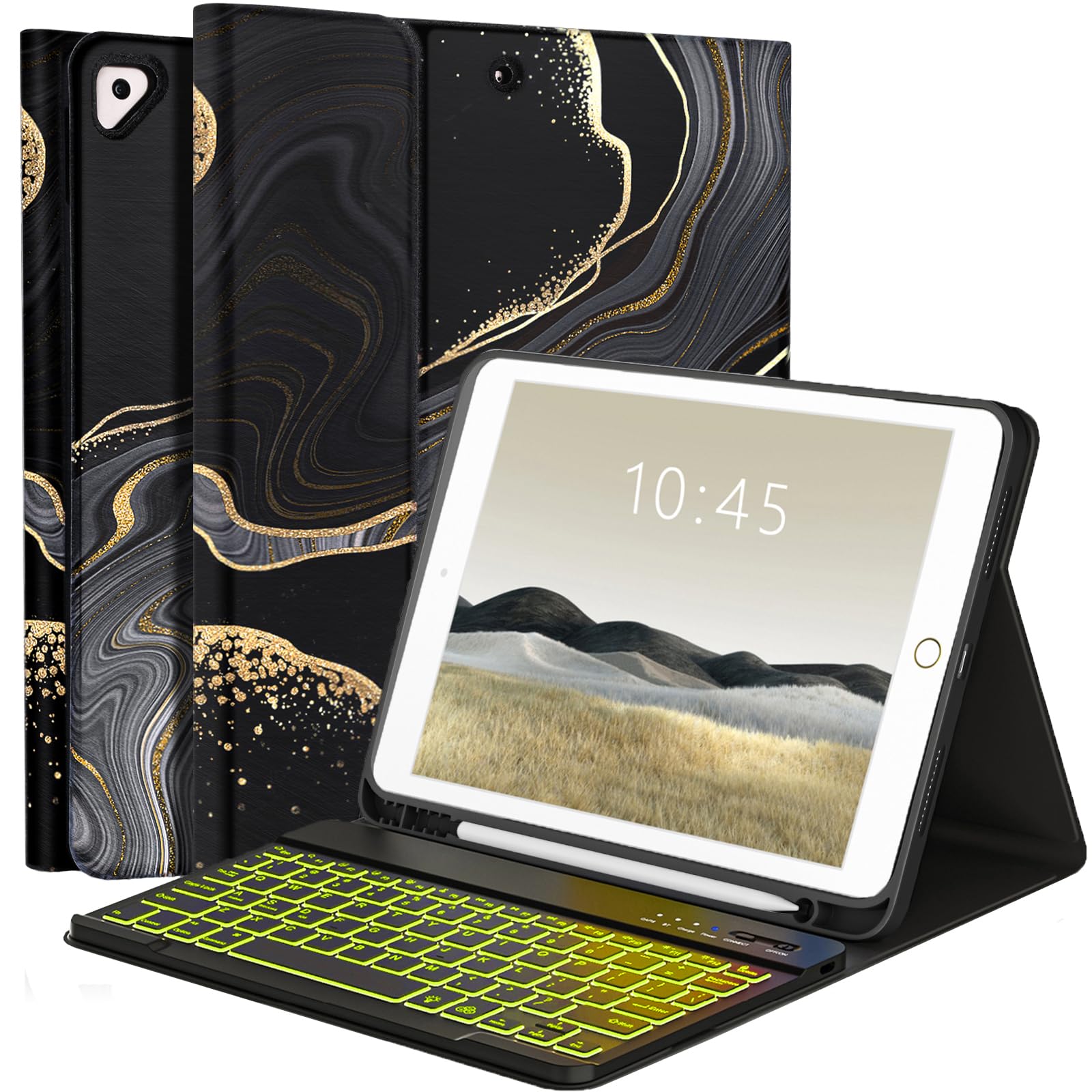 Foto 2 pulgar | Funda Con Teclado Fuwang Para Ipad 9ª  8ª Generación  10 2 Pulgadas - Venta Internacional.