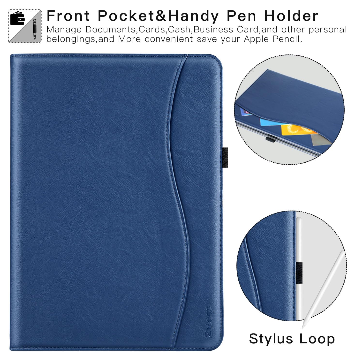 Foto 5 pulgar | Funda Ztotopcases Para Ipad Pro 12.9 De 6ª  5ª  4ª Y 3ª Generación  Azul - Venta Internacional.
