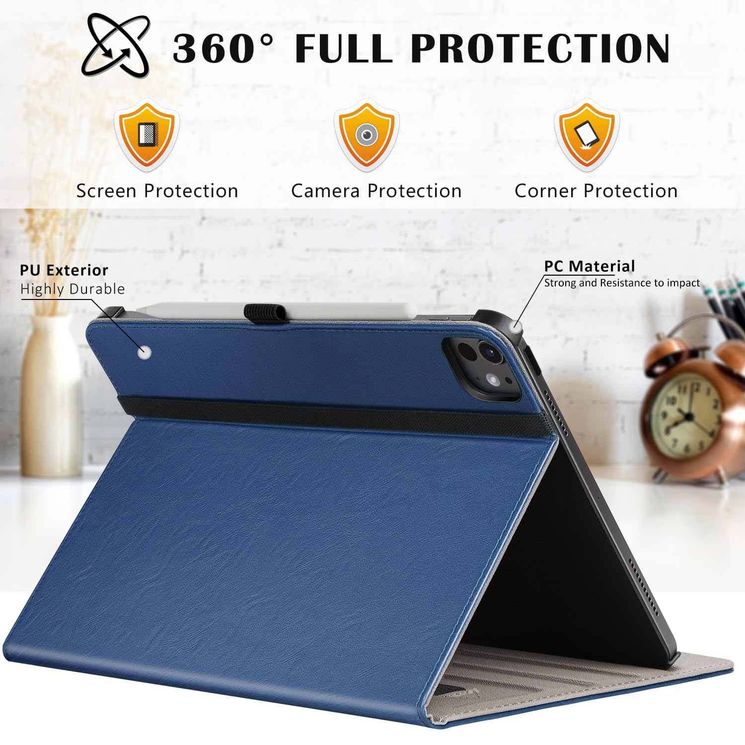 Foto 5 | Funda Ztotopcases Para Ipad Pro 12.9 De 6ª  5ª  4ª Y 3ª Generación  Azul - Venta Internacional.