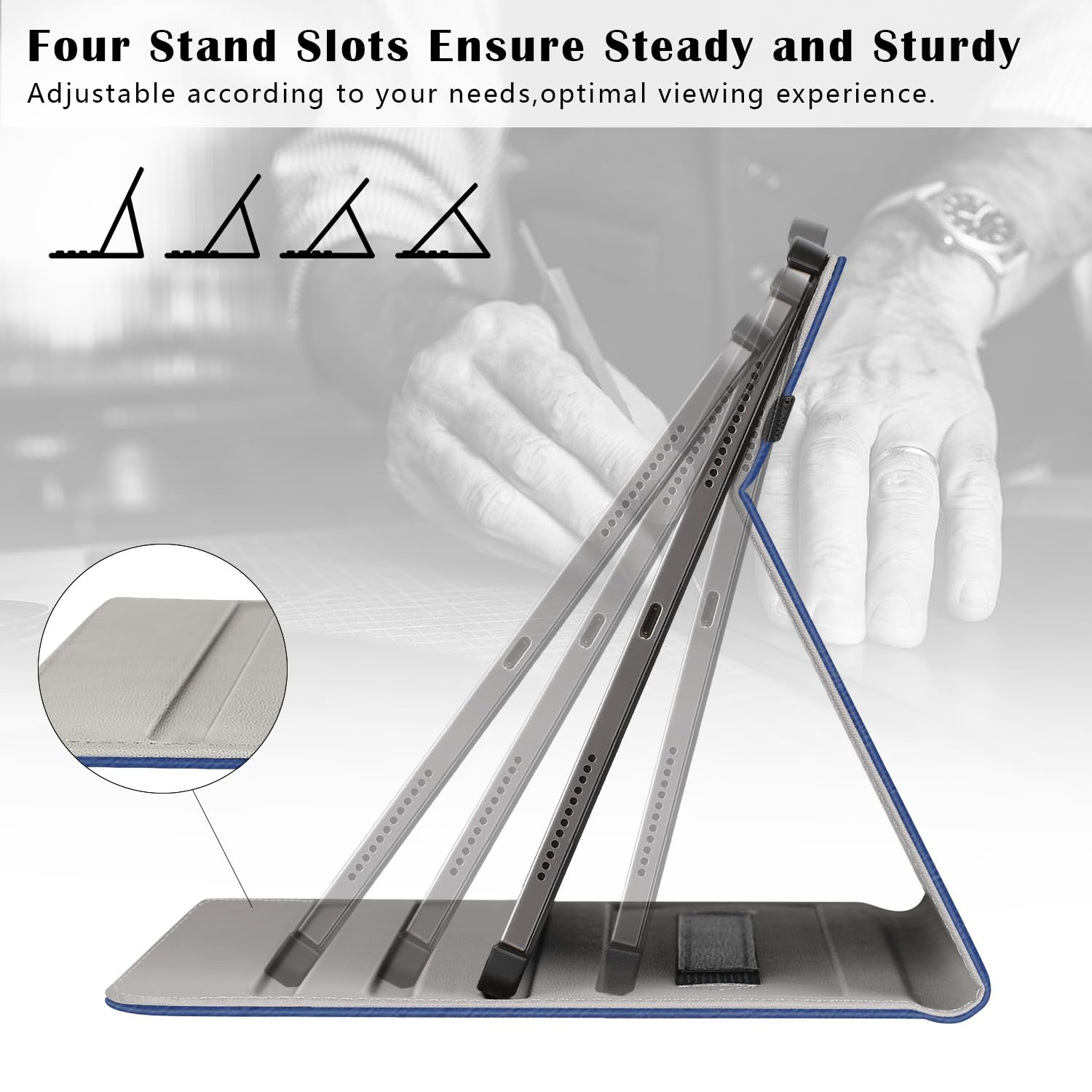 Foto 7 | Funda Ztotopcases Para Ipad Pro 12.9 De 6ª  5ª  4ª Y 3ª Generación  Azul - Venta Internacional.