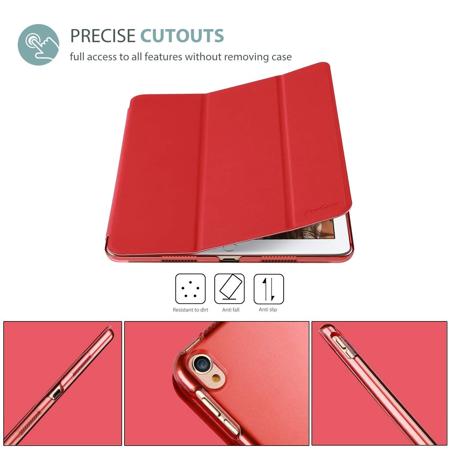 Foto 4 pulgar | Funda Procase Smart Para Ipad Air 3.ª Generación De 10.5 Pulgadas 2019/pro 10.5 Pulgadas - Venta Internacional.