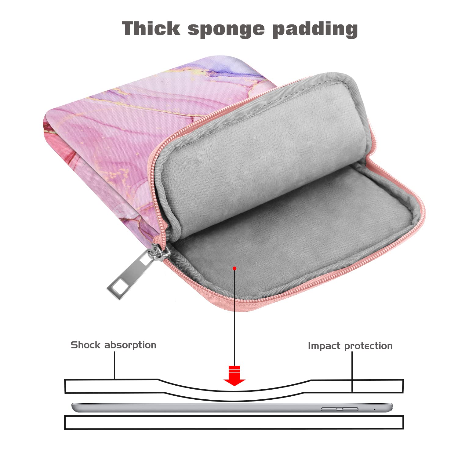 Foto 5 pulgar | Funda Para Tablet Moko De 9 A 11 Pulgadas Para Ipad Air 5 10.9 2022  Color Rosa - Venta Internacional.