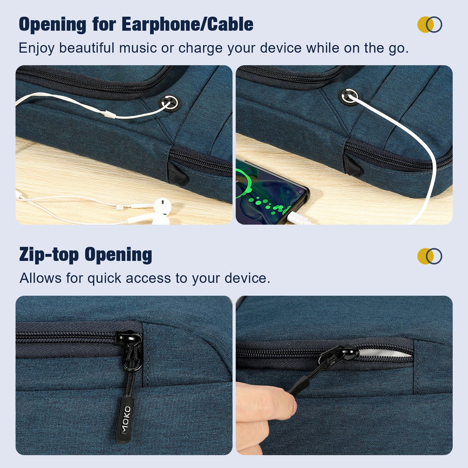 Foto 6 pulgar | Funda Para Tablet Moko Indigo De 12 9 Pulgadas Para Ipad Pro Y Air - Venta Internacional.