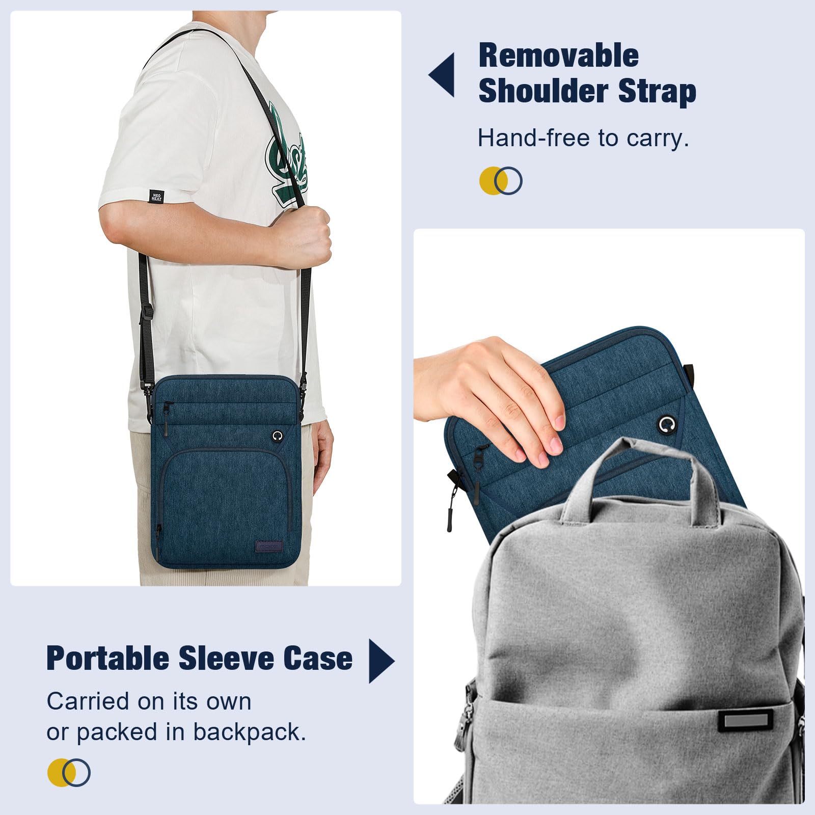 Foto 7 | Funda Para Tablet Moko Indigo De 12 9 Pulgadas Para Ipad Pro Y Air - Venta Internacional.