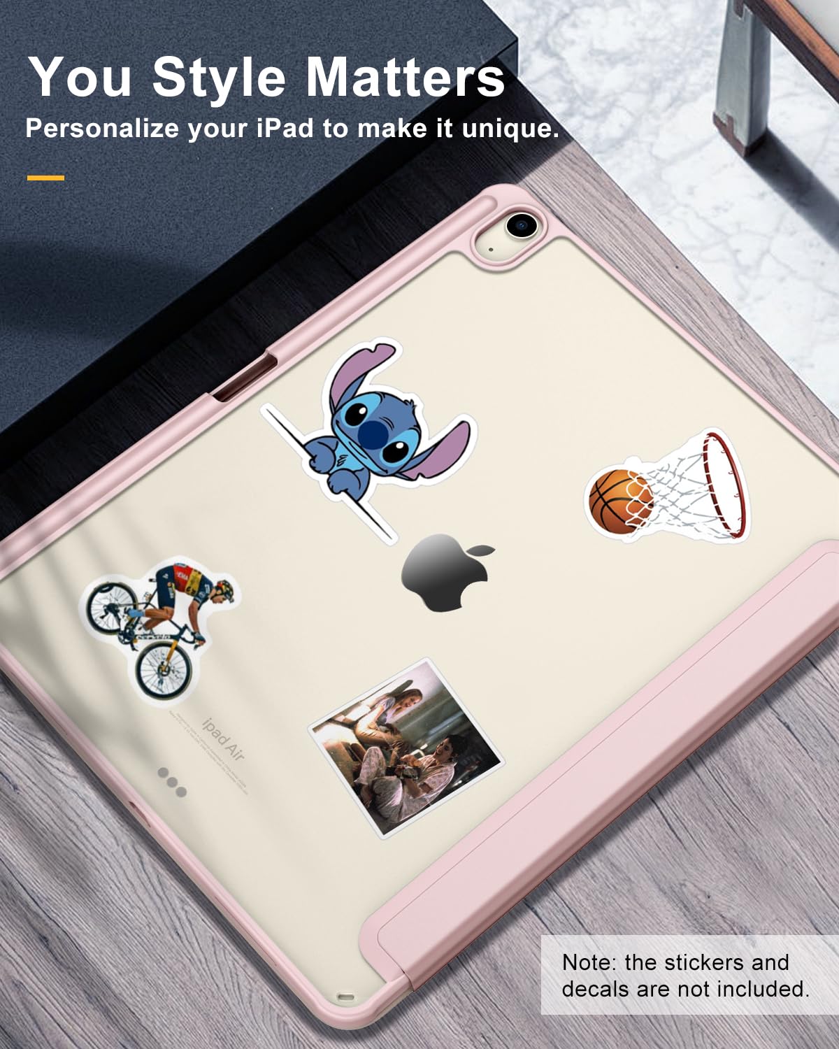 Foto 5 | Funda Timovo Para Ipad Air De 13 Pulgadas Con Soporte Para Lápices  Color Rosa Claro - Venta Internacional.