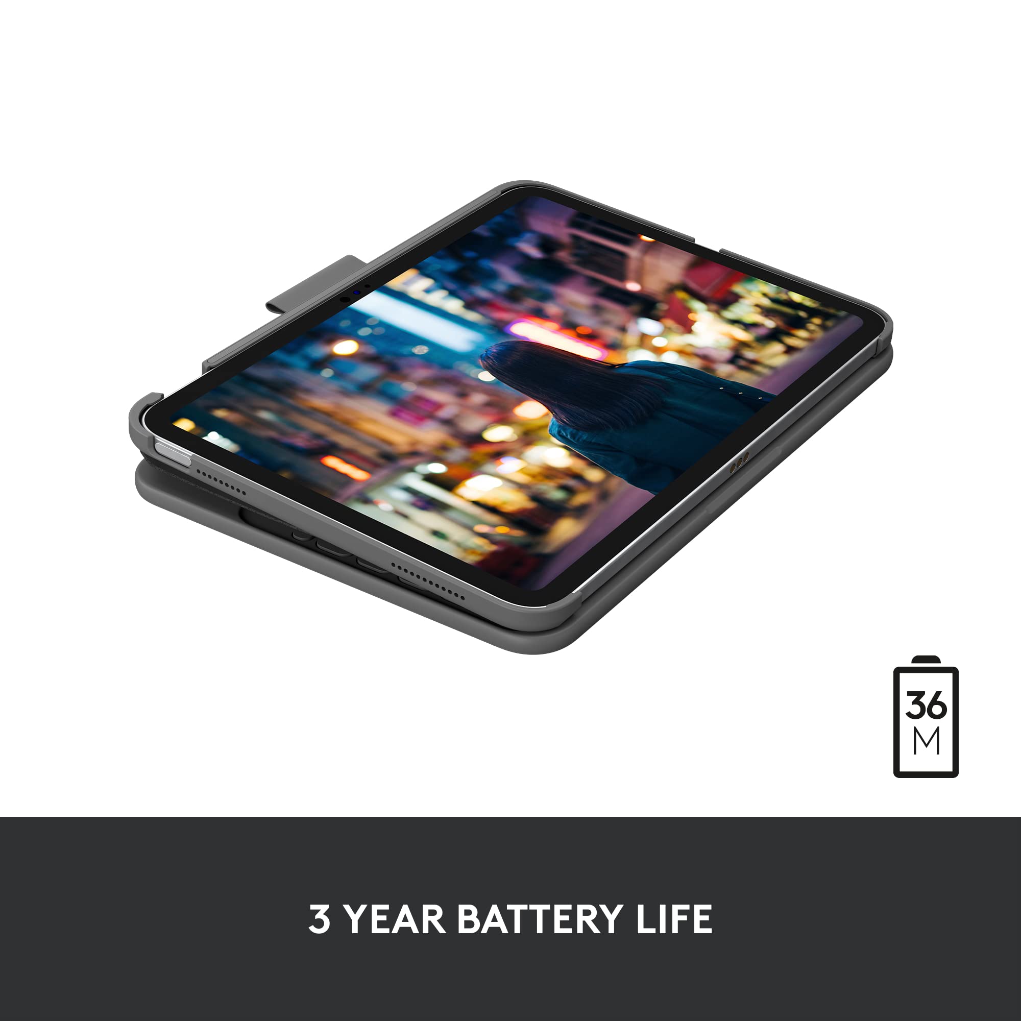 Foto 4 pulgar | Funda Con Teclado Logitech Slim Folio Para Ipad De Décima Generación Y A16 - Venta Internacional.