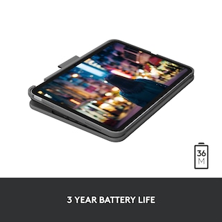 Foto 3 | Funda Con Teclado Logitech Slim Folio Para Ipad De Décima Generación Y A16 - Venta Internacional.