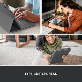 Foto 7 | Funda Con Teclado Logitech Slim Folio Para Ipad De Décima Generación Y A16 - Venta Internacional.