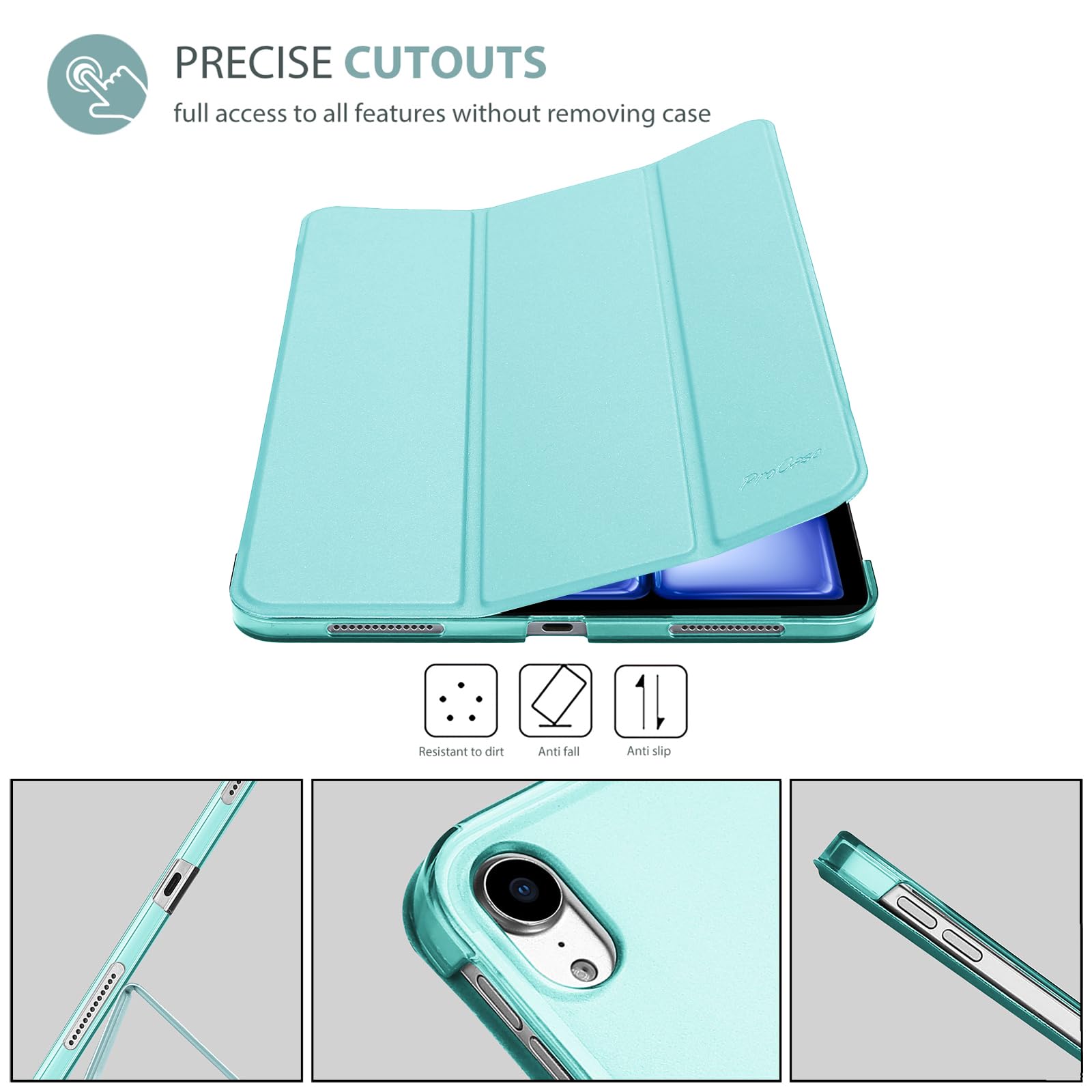 Foto 7 pulgar | Funda Inteligente Procase Para Ipad Air De 11 Pulgadas M3 M2 2025 2024 - Venta Internacional.