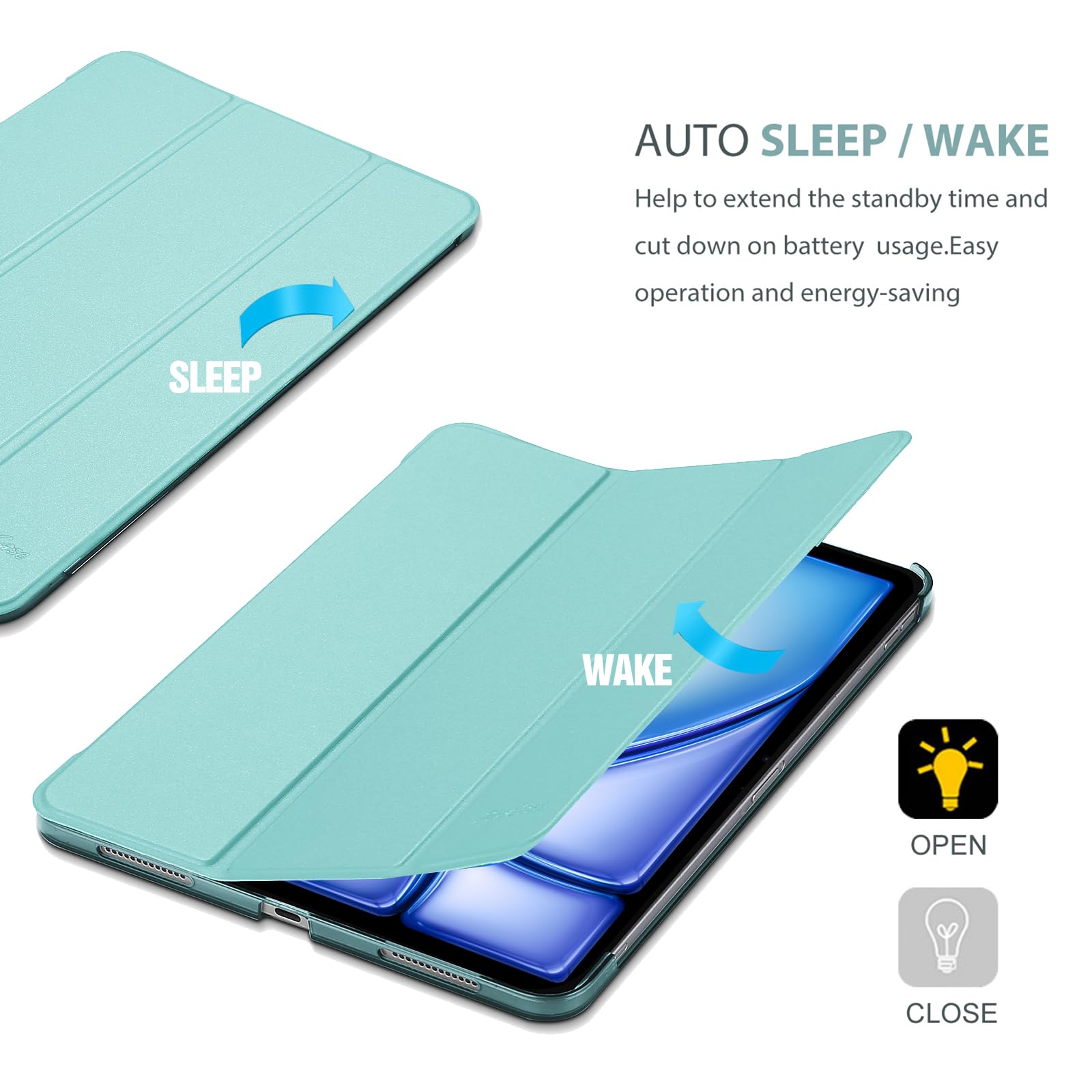Foto 8 pulgar | Funda Inteligente Procase Para Ipad Air De 11 Pulgadas M3 M2 2025 2024 - Venta Internacional.