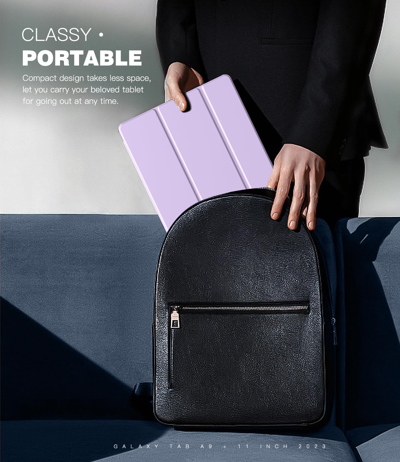 Foto 8 pulgar | Funda Timovo Para Samsung Galaxy Tab A9+ 11'' 2023 Lila - Venta Internacional.