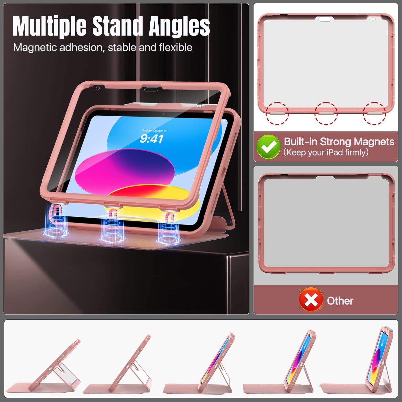 Foto 4 | Funda Moko Para Ipad De 11 Pulgadas (a16) 11.ª Generación Y 10.ª Generación 10.9 - Venta Internacional.