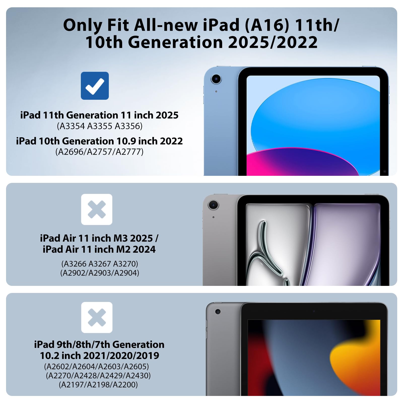 Foto 3 pulgar | Funda Timovo Para Ipad 11.ª Generación De 11 Pulgadas 2025 Con Soporte Para Lápices - Venta Internacional.