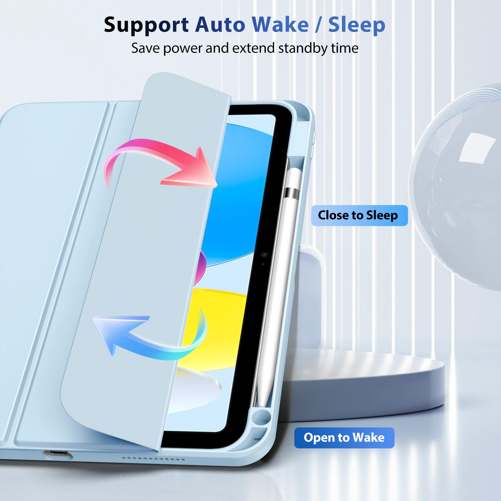 Foto 6 pulgar | Funda Timovo Para Ipad 11.ª Generación De 11 Pulgadas 2025 Con Soporte Para Lápices - Venta Internacional.