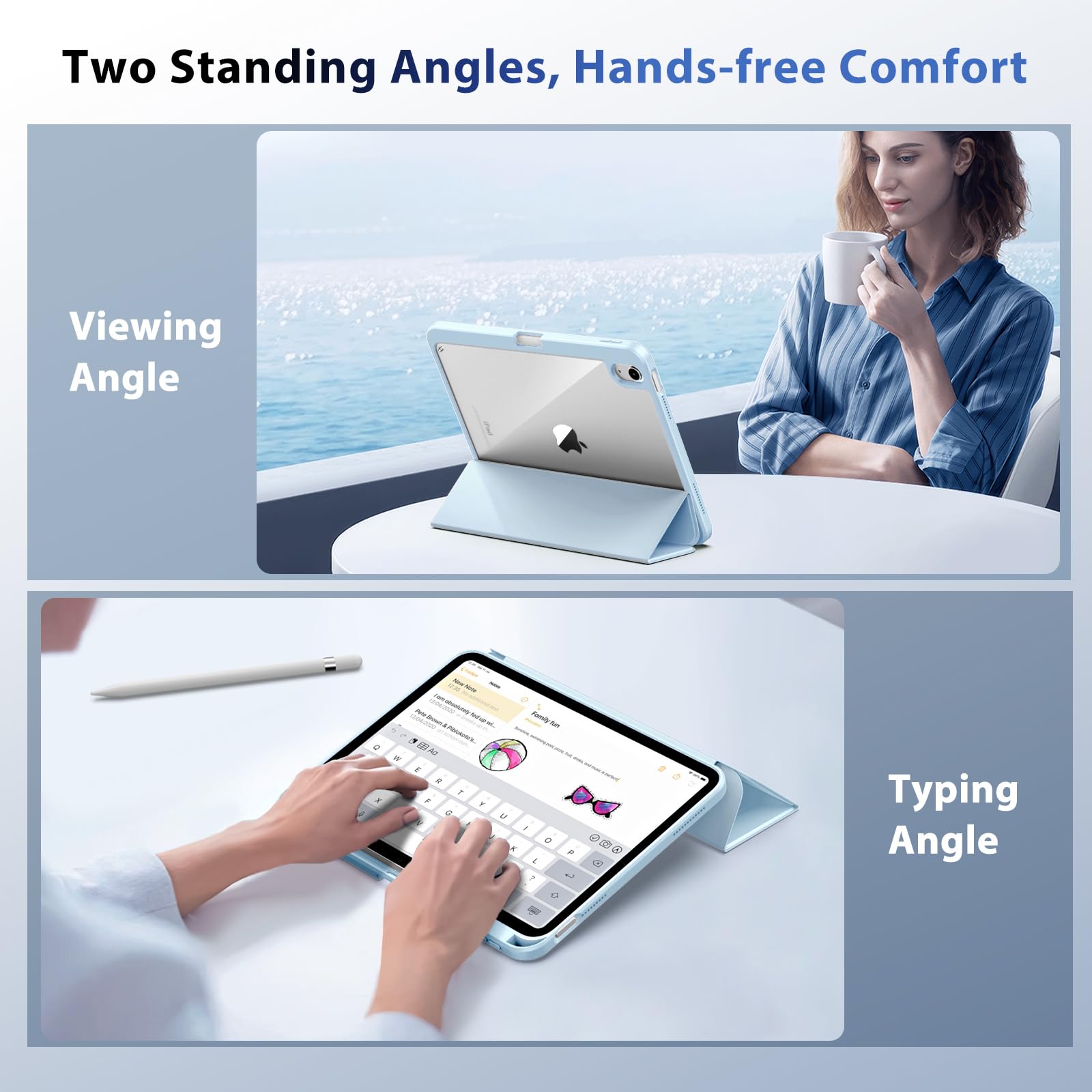 Foto 7 | Funda Timovo Para Ipad 11.ª Generación De 11 Pulgadas 2025 Con Soporte Para Lápices - Venta Internacional.