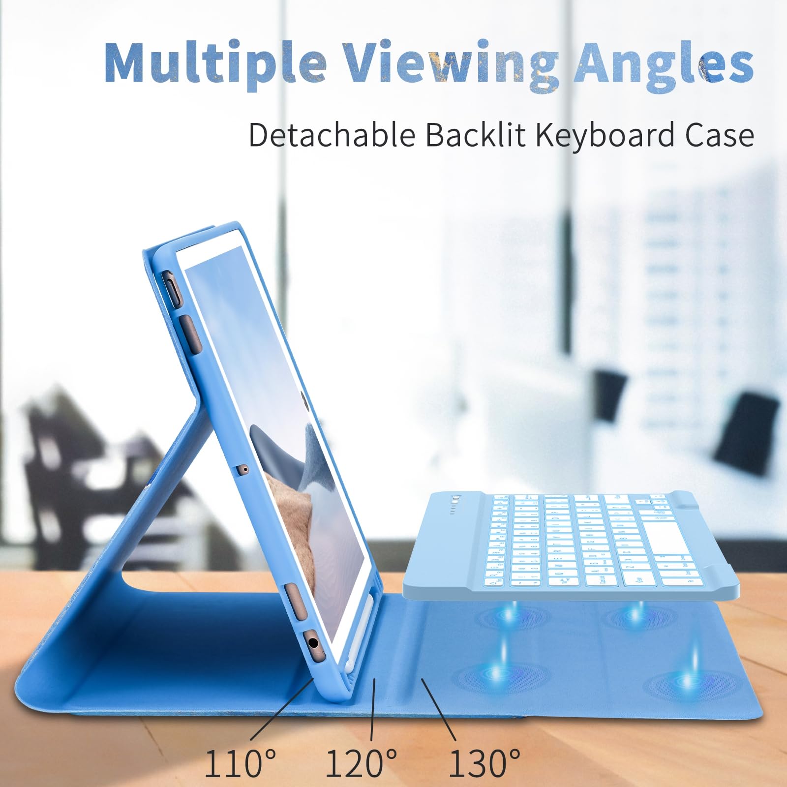 Foto 5 pulgar | Funda Con Teclado Fuwang Para Ipad 9ª  8ª Generación  10 2 Pulgadas - Venta Internacional.