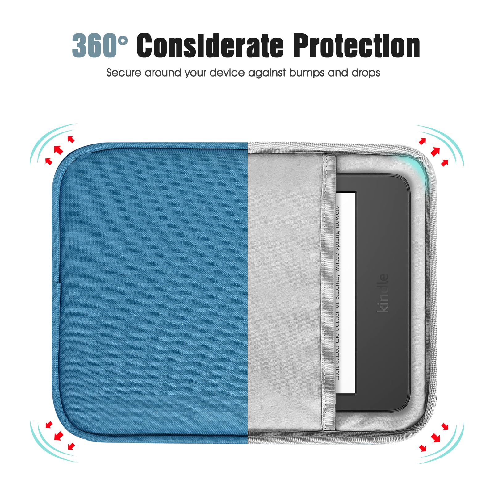 Foto 6 pulgar | Funda Para Tablet Timovo Para Kindle Paperwhite De 6 A 7 Pulgadas  Color Azul - Venta Internacional.