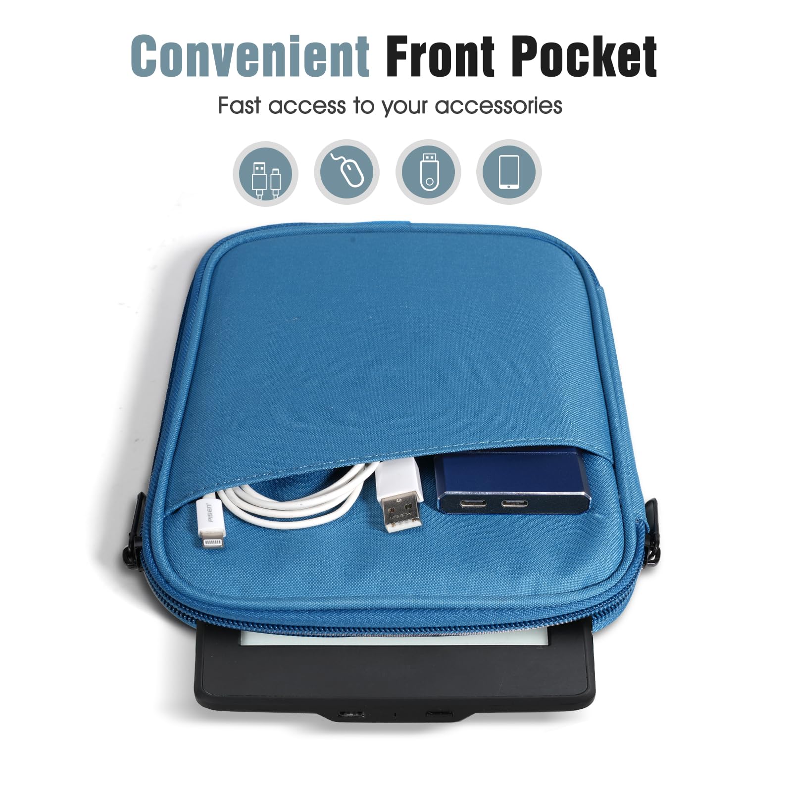 Foto 6 | Funda Para Tablet Timovo Para Kindle Paperwhite De 6 A 7 Pulgadas  Color Azul - Venta Internacional.