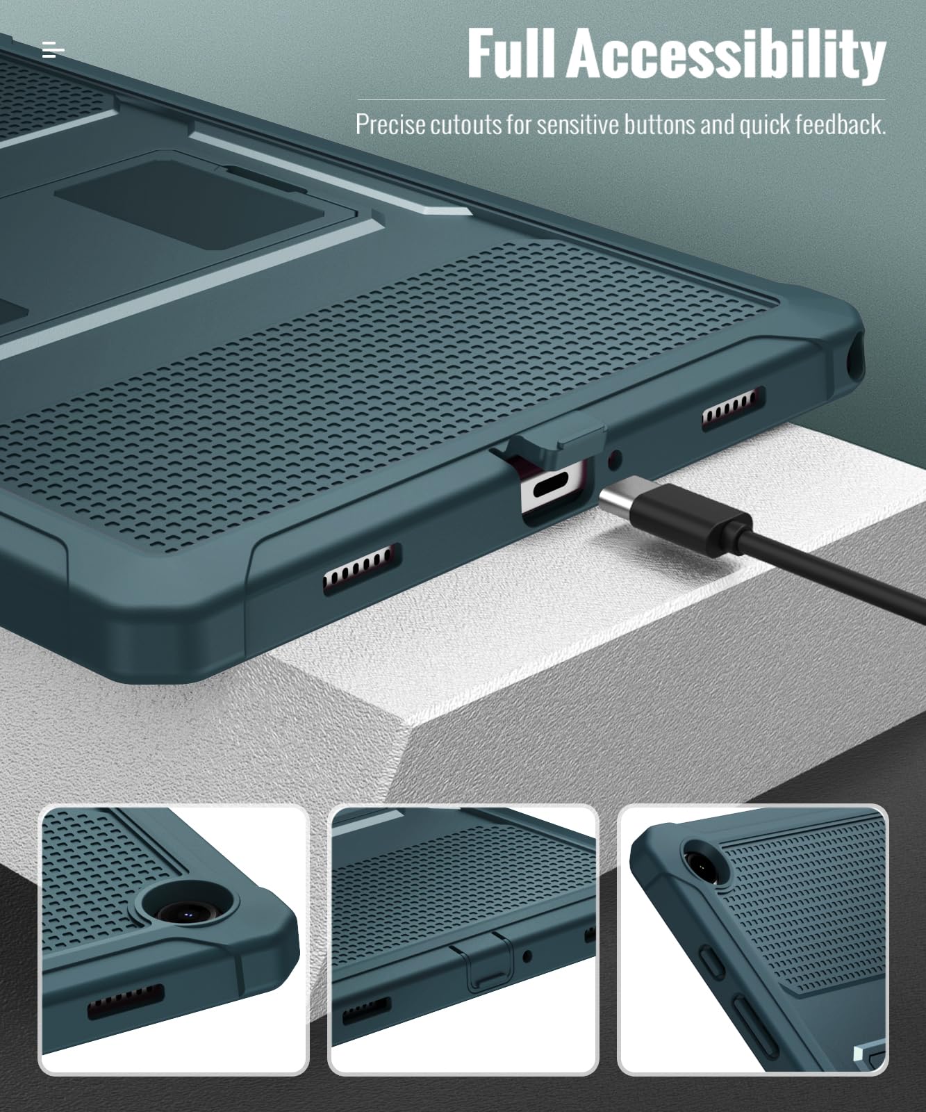 Foto 7 pulgar | Funda Moko Fit Para Galaxy Tab A9 Plus 11 2023 Con Protector De Pantalla - Venta Internacional.