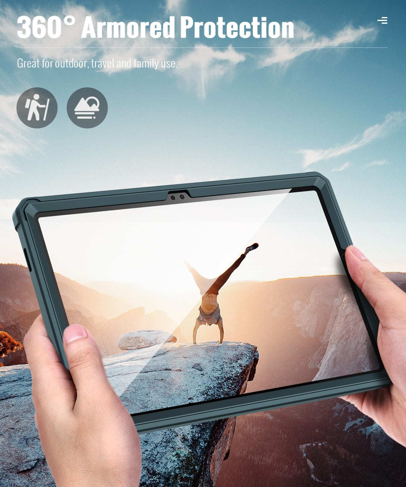 Foto 7 | Funda Moko Fit Para Galaxy Tab A9 Plus 11 2023 Con Protector De Pantalla - Venta Internacional.