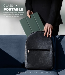 Foto 7 | Funda Timovo Para Samsung Galaxy Tab A9+ De 11 Pulgadas 2023 Color Verde Medianoche - Venta Internacional.