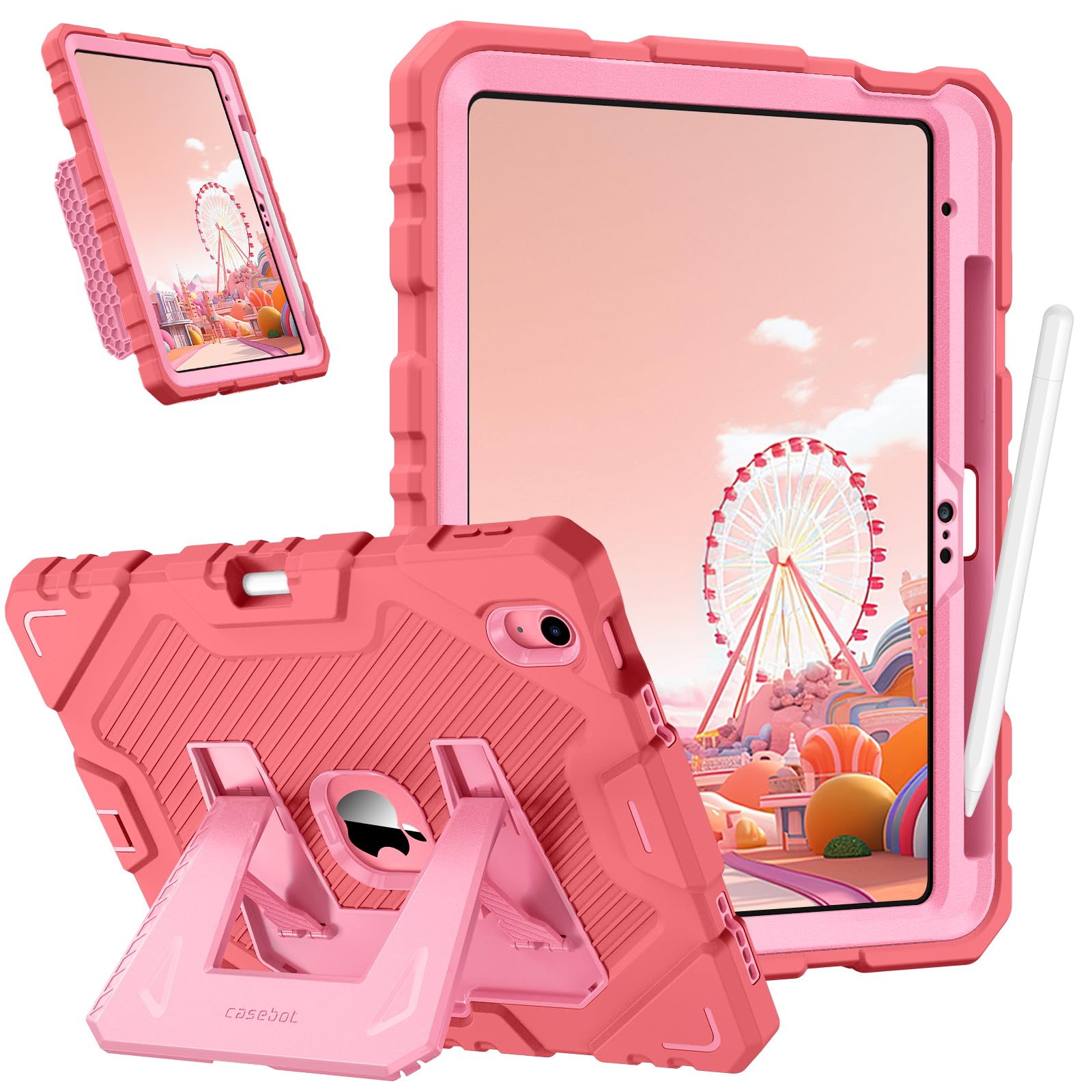 Funda Fintie  Apta Para Niños  Para Ipad 11  11 Pulgadas  2025  Rosa - Venta Internacional.