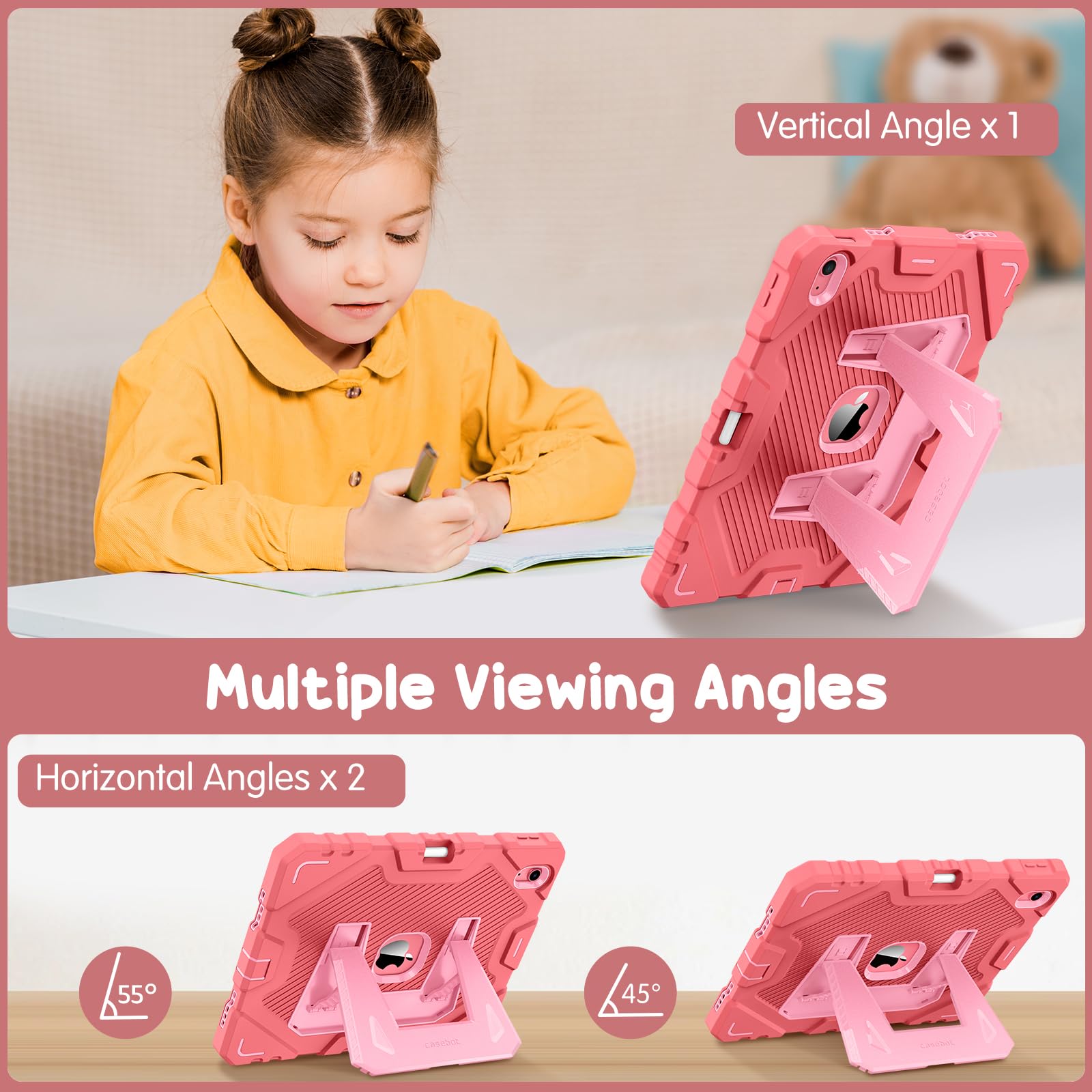Foto 5 pulgar | Funda Fintie  Apta Para Niños  Para Ipad 11  11 Pulgadas  2025  Rosa - Venta Internacional.