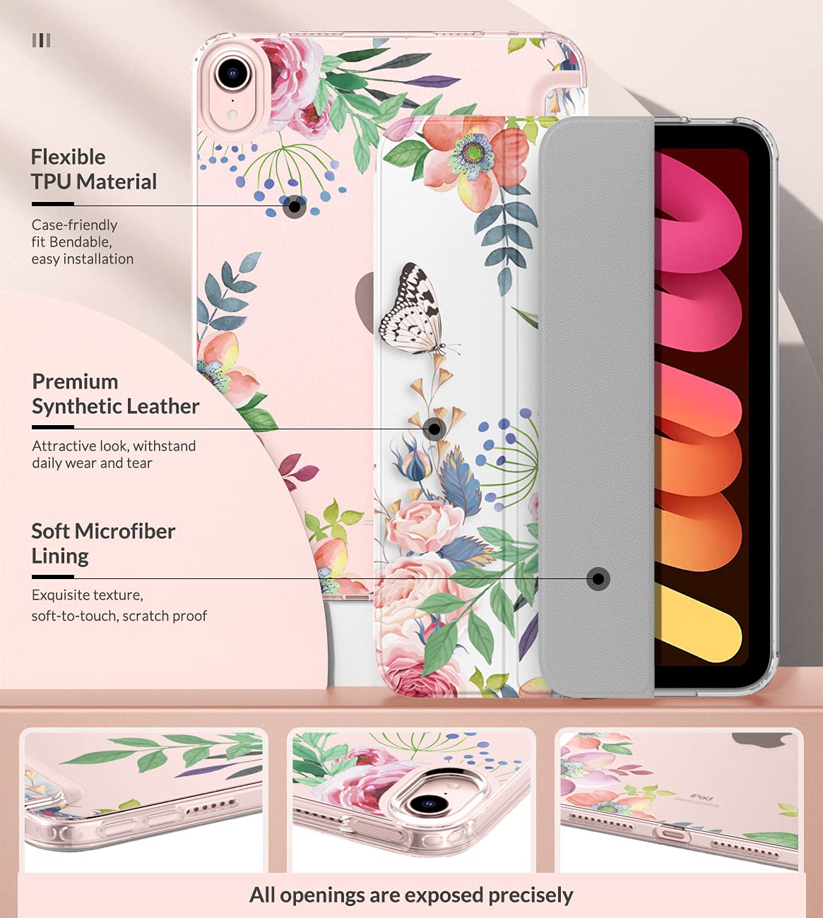Foto 6 | Funda Moko Para Ipad Mini 7 (a17 Pro) 2024/ipad Mini 6 2021 - Venta Internacional.