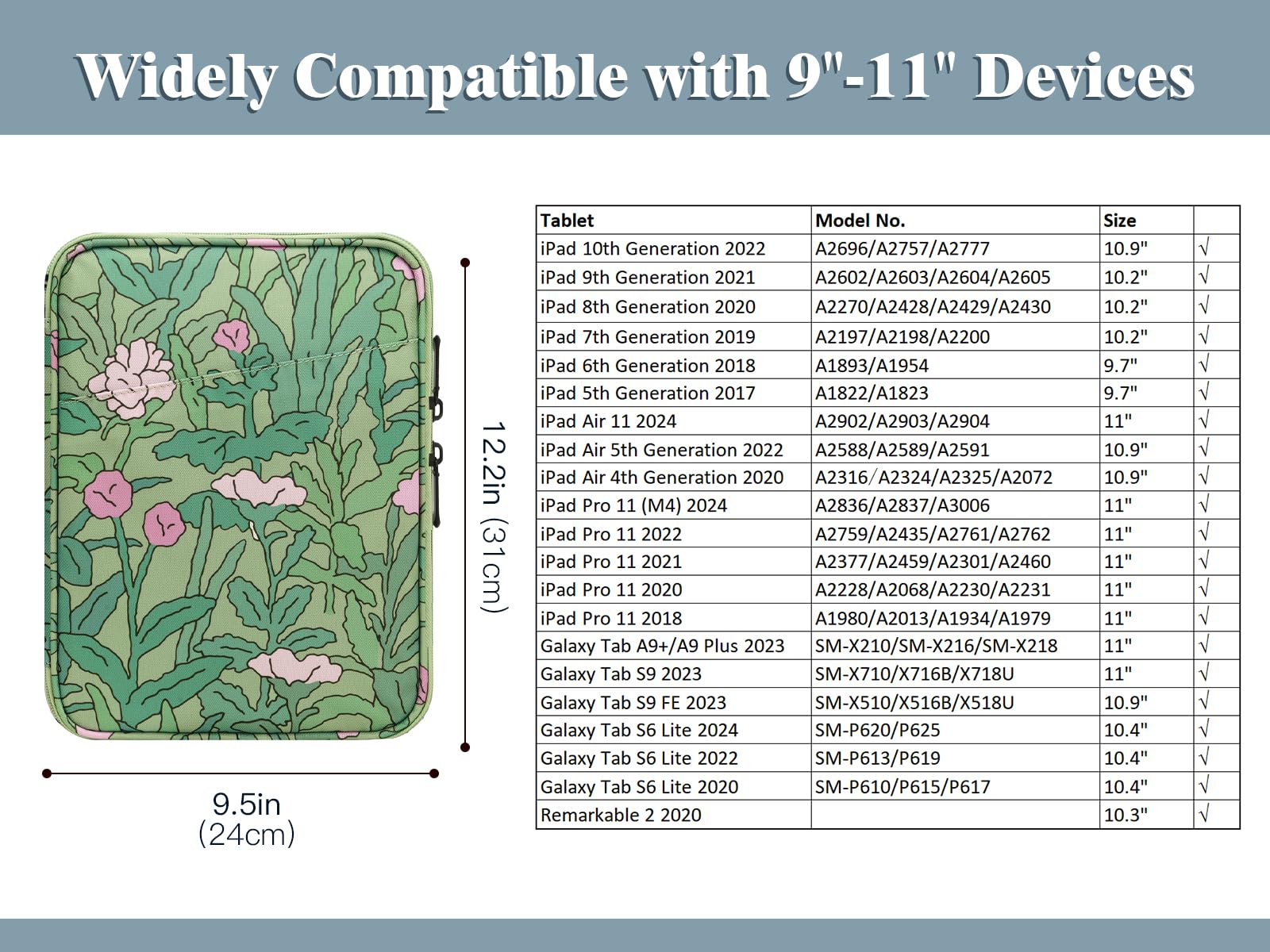 Foto 3 pulgar | Funda Para Tablet Timovo 9-11 Para Ipad 11 Pulgadas A16 2025 Verde - Venta Internacional.