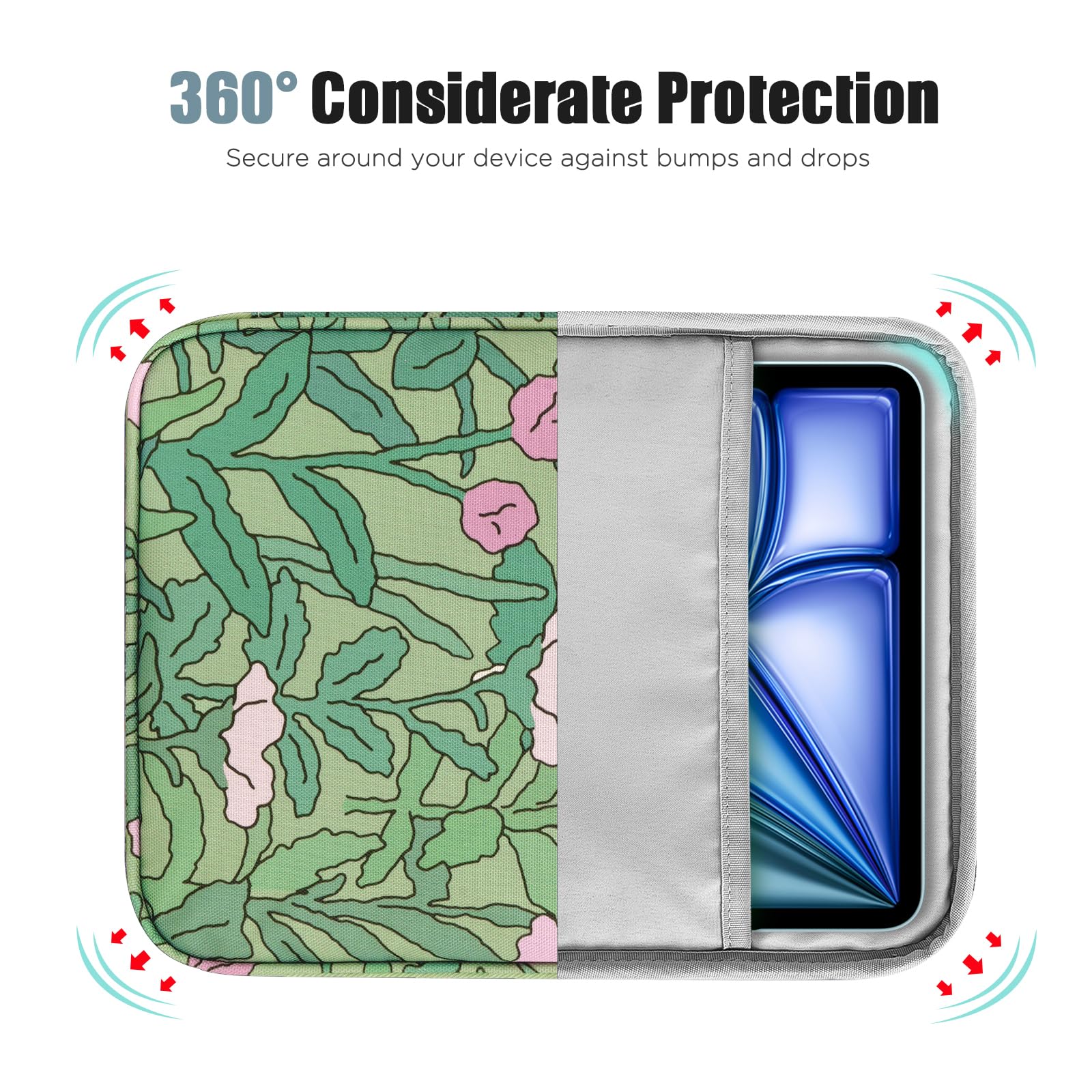 Foto 5 | Funda Para Tablet Timovo 9-11 Para Ipad 11 Pulgadas A16 2025 Verde - Venta Internacional.