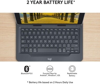 Foto 4 | Reacondicionado Teclado Para Tableta Logitech Universal Folio 9-10 Pulgadas Bluetooth 3.0 - Venta Internacional.