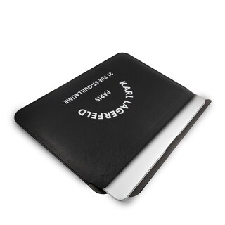 Foto 4 | Funda Original Karl Saffiano Letras Laptop 14 Negro