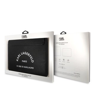 Foto 5 | Funda Original Karl Saffiano Letras Laptop 14 Negro