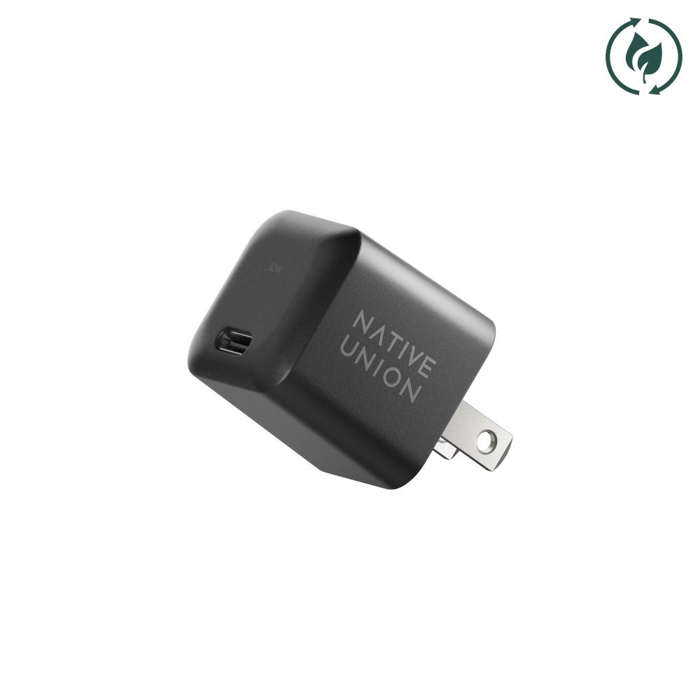 Foto 5 | Bundle Cargador de Pared y Fast Native Union de 30w Cable USB C a C Negro