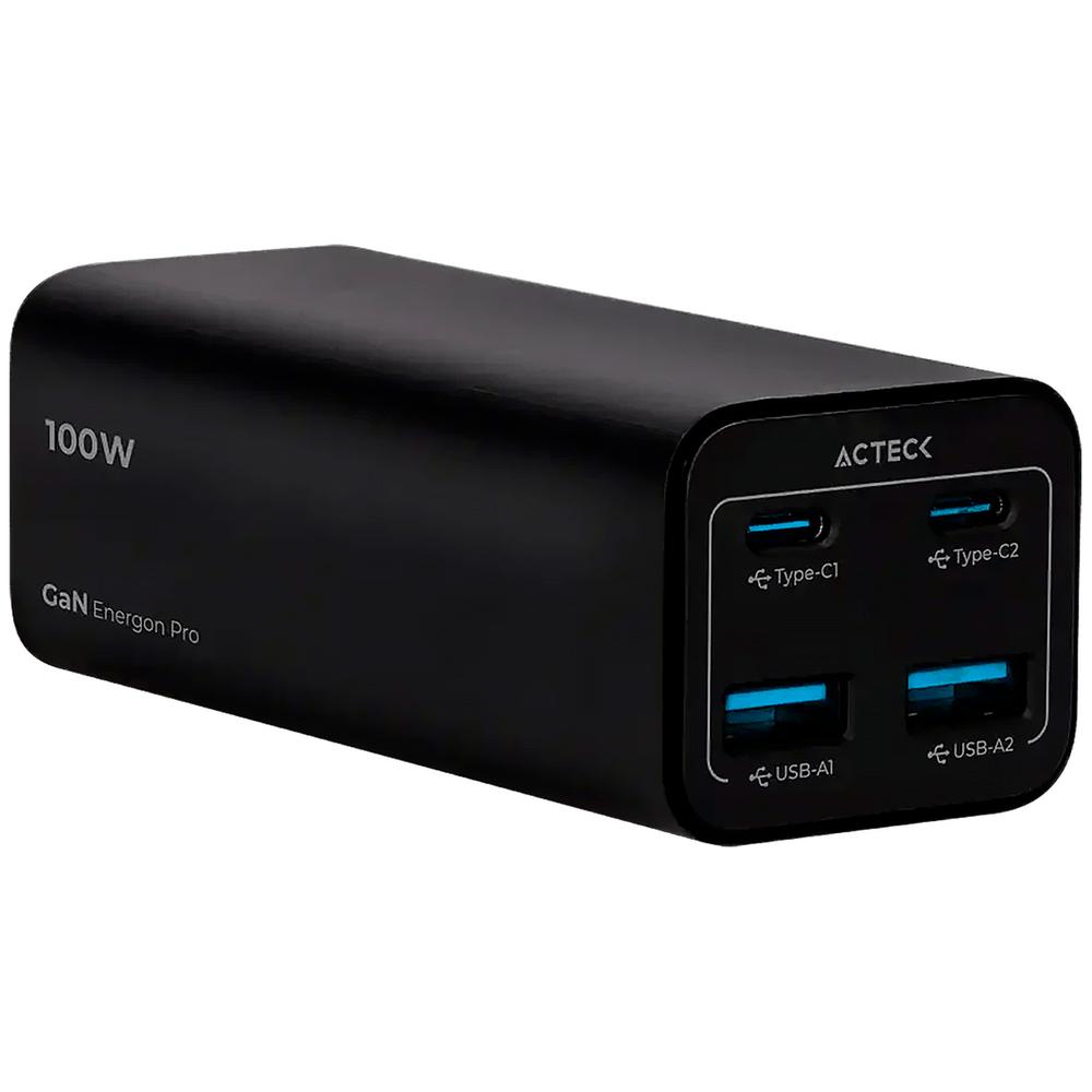 Foto 2 pulgar | Cargador De Escritorio Acteck Energon Mate Ce717 Usb-a/usb-c Carga Ultra Rapida 100w Negro Ac-936491