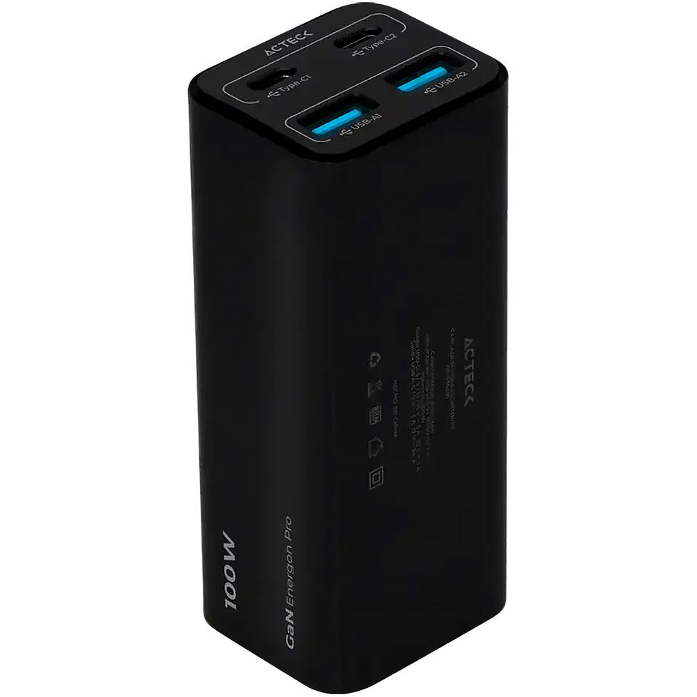 Foto 3 pulgar | Cargador De Escritorio Acteck Energon Mate Ce717 Usb-a/usb-c Carga Ultra Rapida 100w Negro Ac-936491