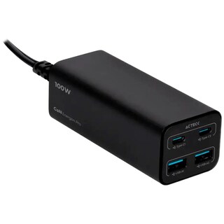 Foto 3 | Cargador De Escritorio Acteck Energon Mate Ce717 Usb-a/usb-c Carga Ultra Rapida 100w Negro Ac-936491