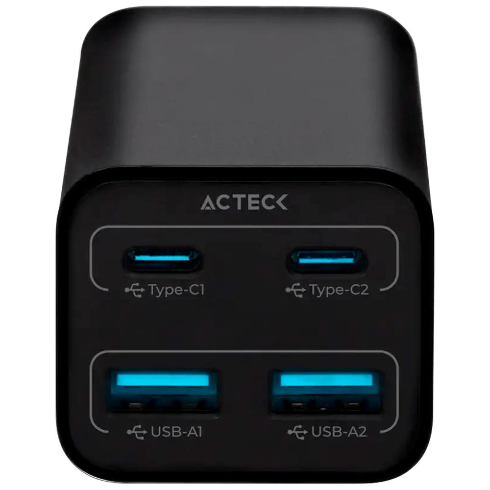 Foto 5 pulgar | Cargador De Escritorio Acteck Energon Mate Ce717 Usb-a/usb-c Carga Ultra Rapida 100w Negro Ac-936491