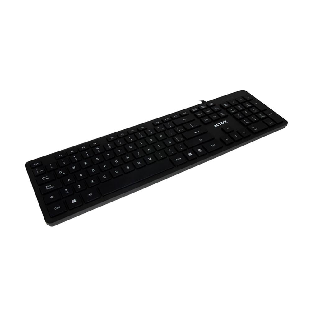 Foto 4 pulgar | Teclado Alámbrico Acteck AC-931656 color Negro