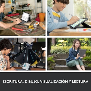 Foto 3 | Funda con Teclado Logitech Rugged Folio color Negro para iPad Gen 10