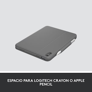 Foto 6 | Funda con Teclado Logitech Rugged Folio color Negro para iPad Gen 10