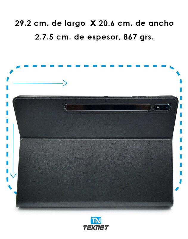 Foto 5 pulgar | Funda Teknet para Samsung Galaxy Tab S9 Plus de 12.4"